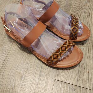 Beaded African Leather Sandals